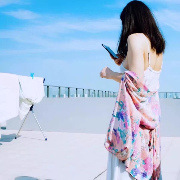 Blushing Boho Wild Pony Unicorn Duster Kimono - Picture 7 of 15